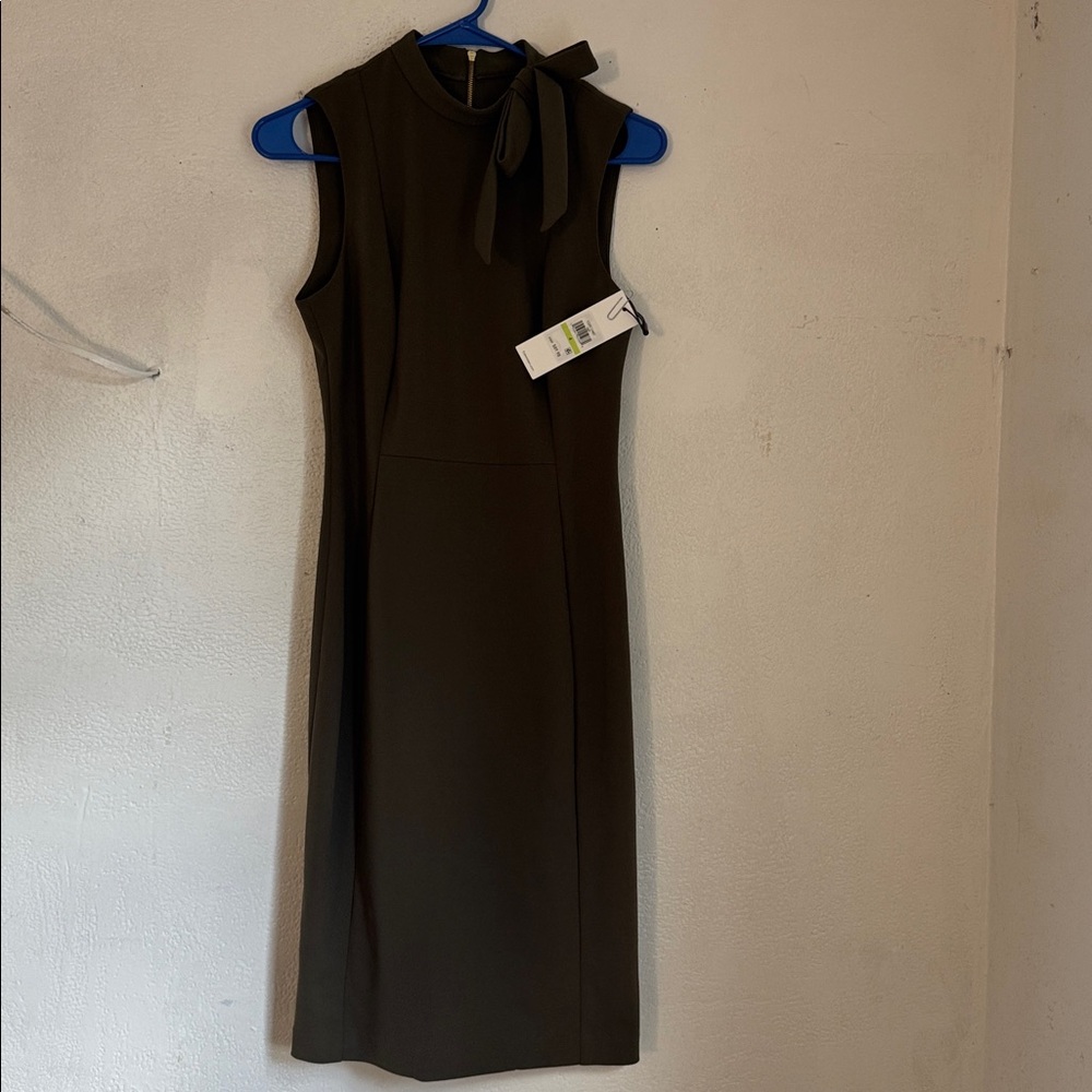 Calvin Klein green olive or dark green dress size 4 - Picture 6 of 16